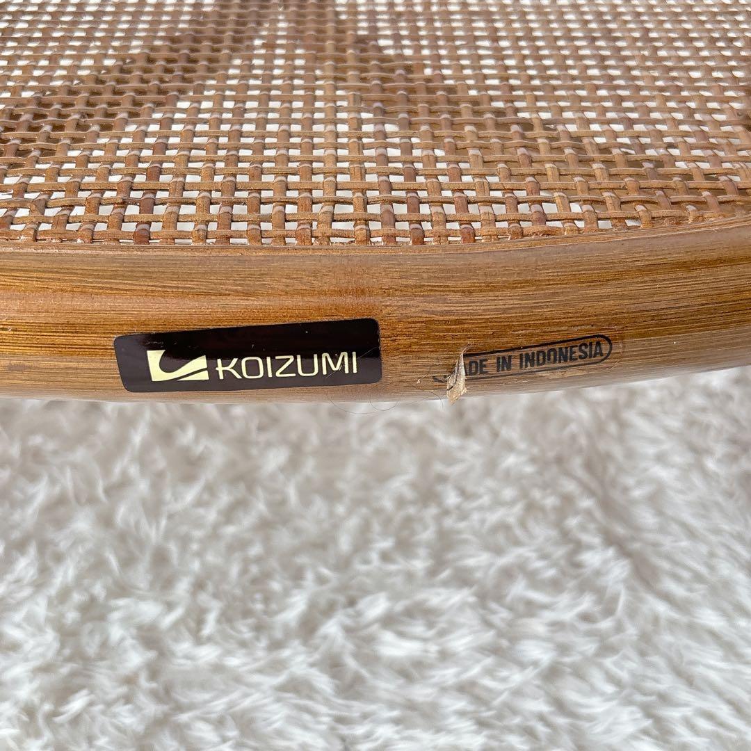 オールド 小泉】ガラストップ 籐 ラタンテーブル　　センターテーブル レトロ