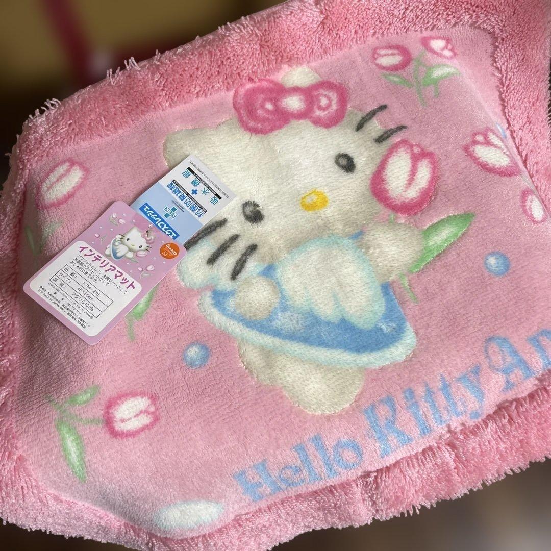 サンリオ ハローキティ エンジェルキティ インテリアマット 1999年 当時物
