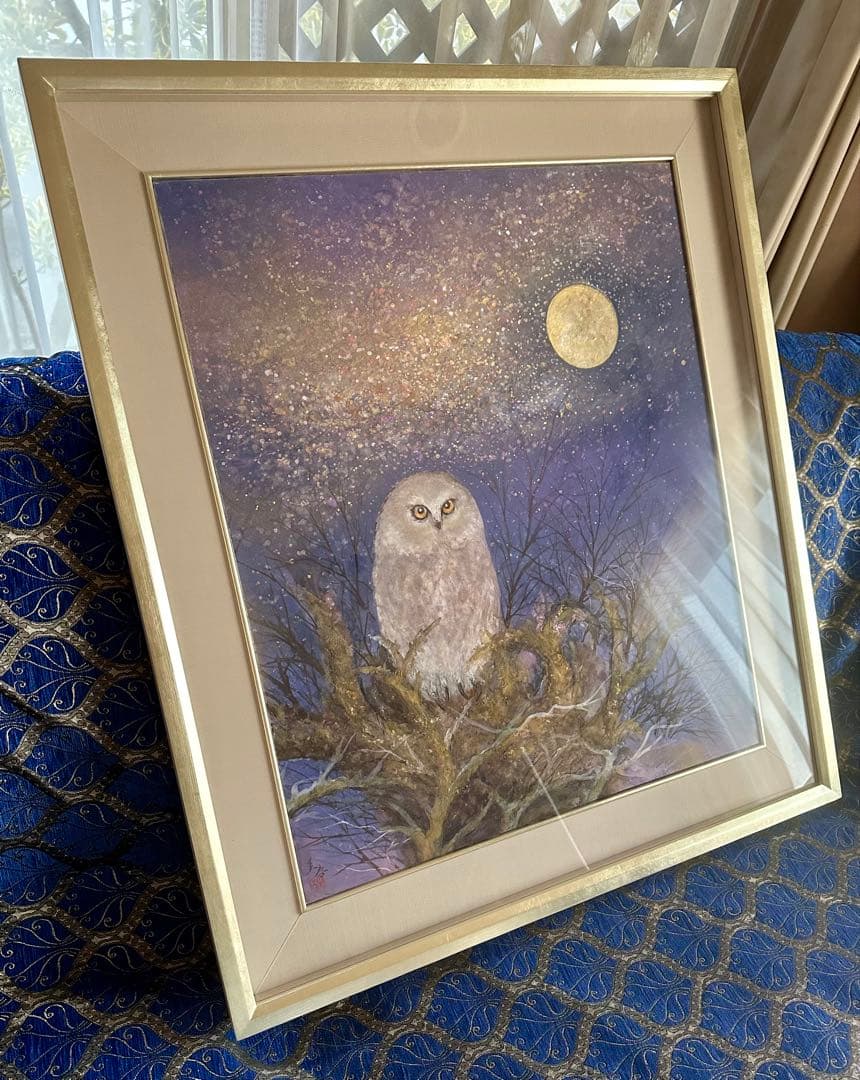 真作保証　木村圭吾 [煌めく銀河] 20号　共シール 日本画