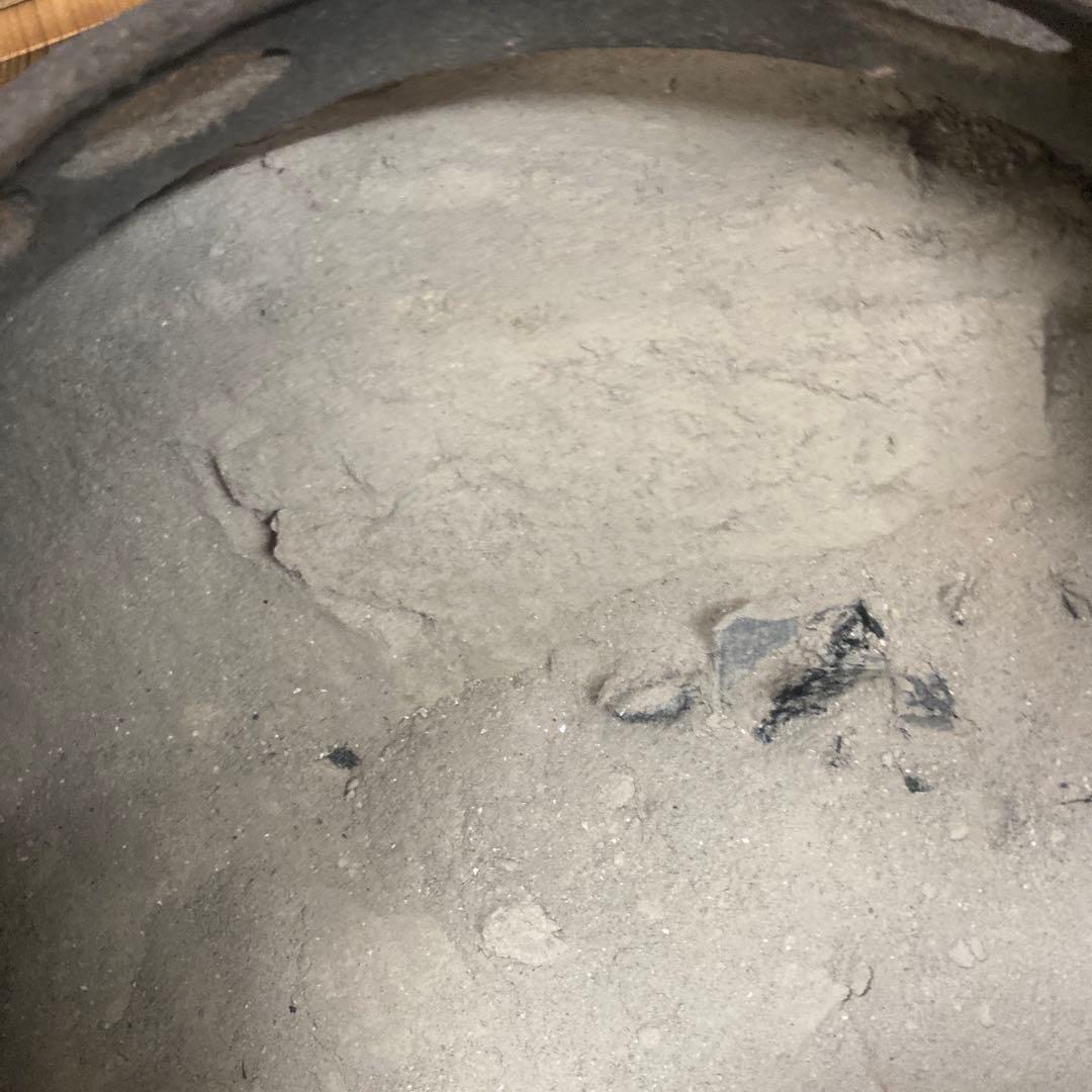 風炉釜 茶道具 茶釜 前瓦 茶道 鉄釜 鉄製 工芸品 昭和レトロ