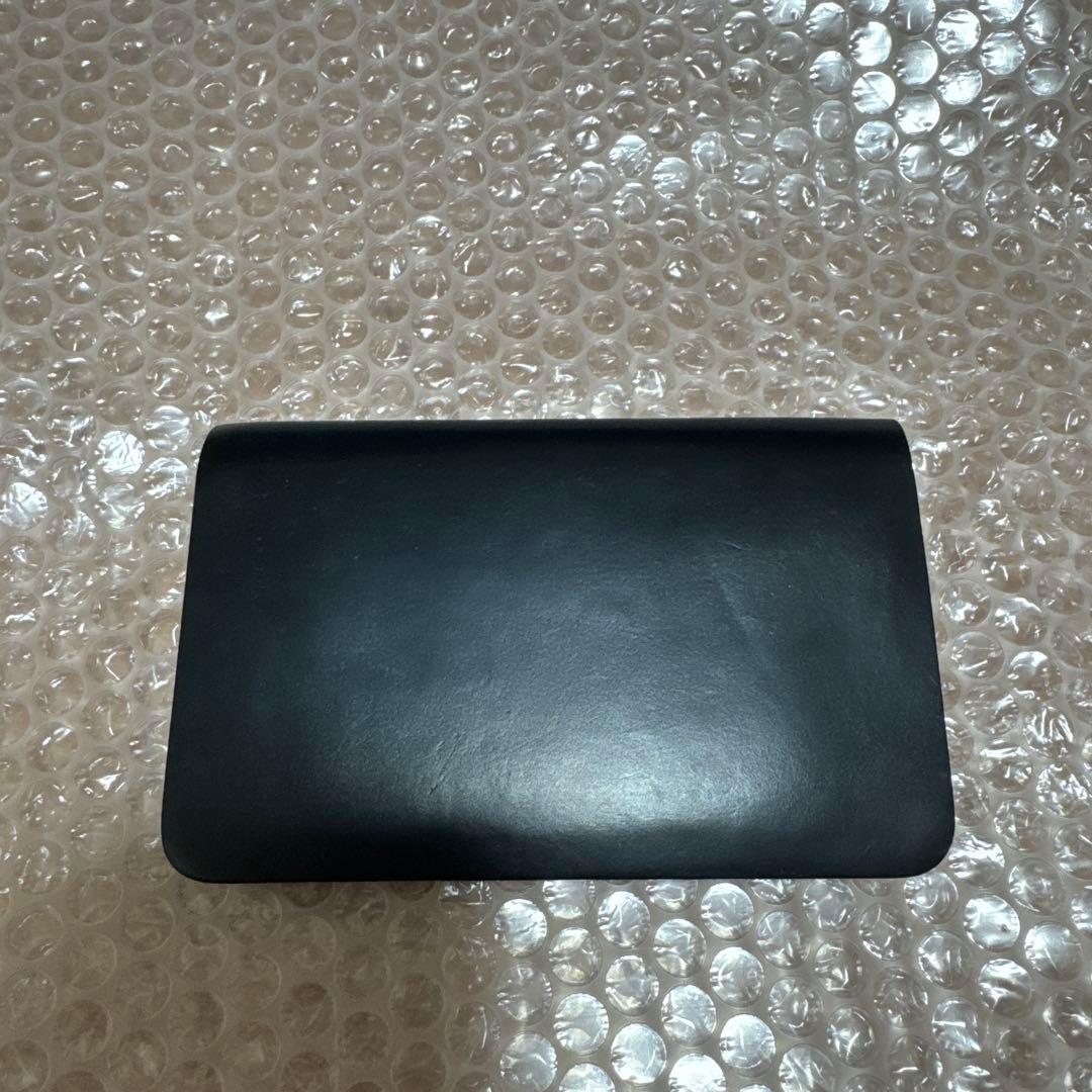 マ*ス様 SLOW&CO cordovan short wallet ネイビー