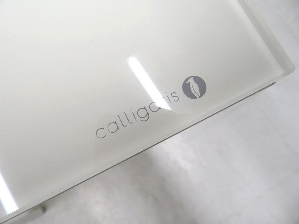 展示品　カリガリス　ガラス　伸長式　エクステンション　ダイニングテーブル