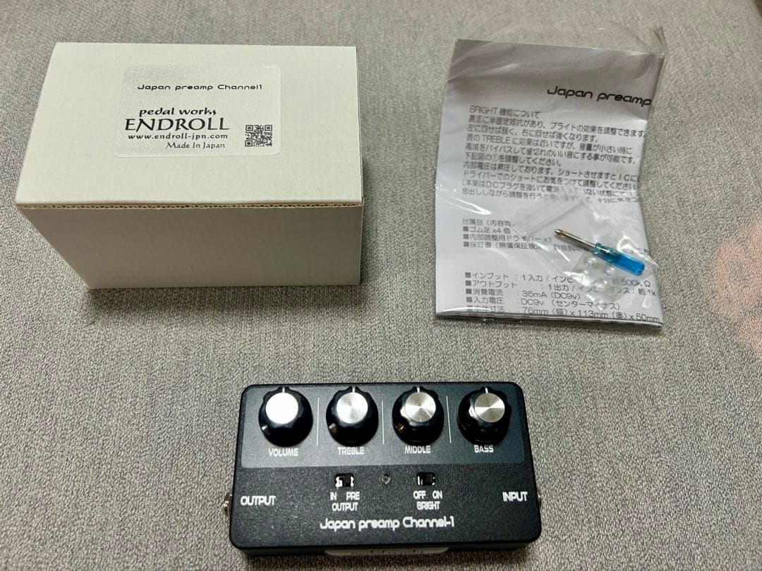 ENDROLL Japan preamp channel 1 極美品