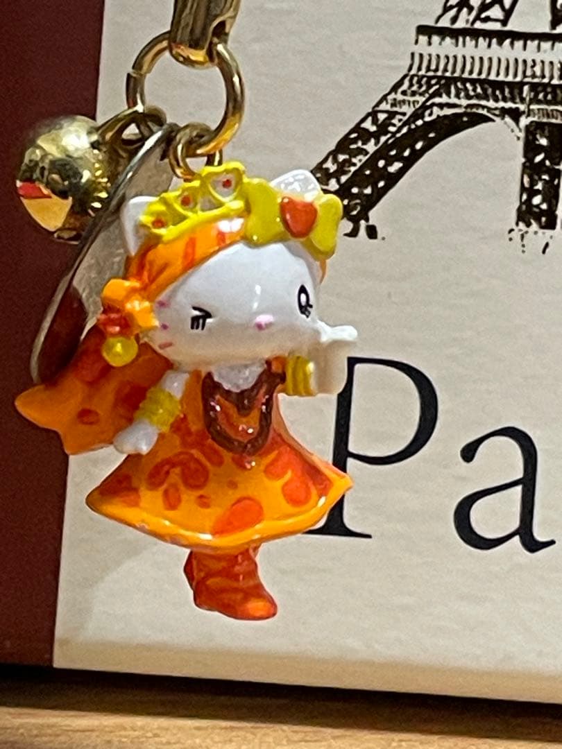 ユニバーサルスタジオ限定 ハローキティ 値付けストラップ オレンジ