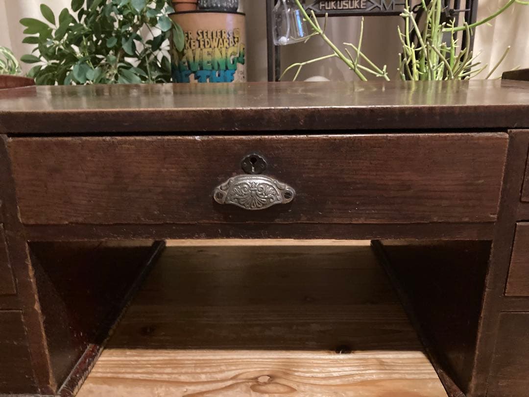 昭和レトロ　木製文机　ローテーブル　17