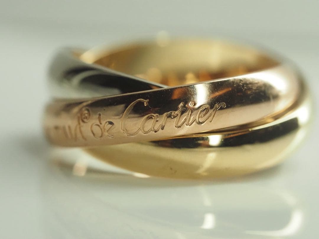 Cartie カルティエ　750 トリニティリング 48号　シリアル有　K18