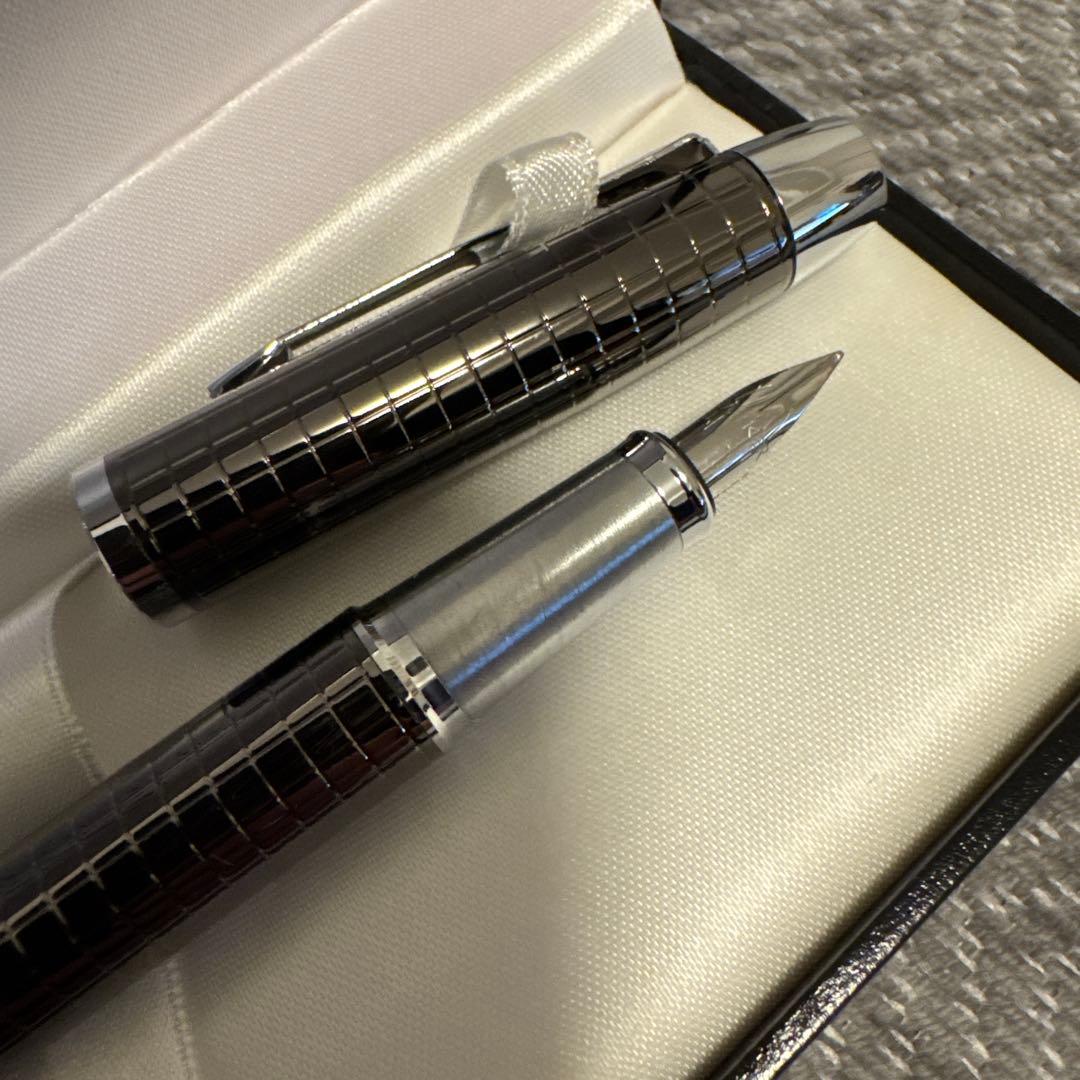 値下げ Parker 万年筆 シルバー 新品未使用