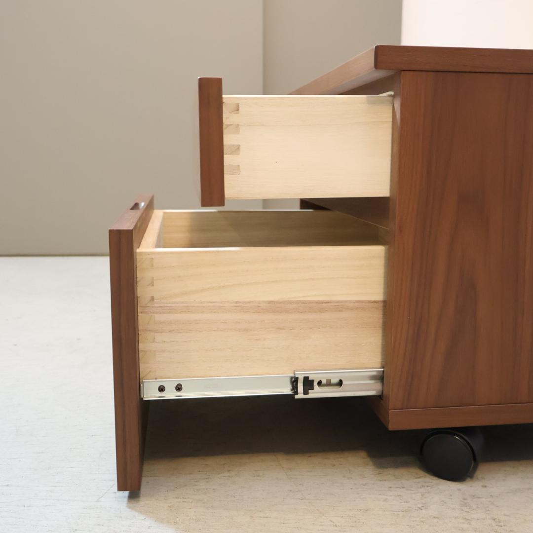 Urthr ウルズ ウォールナット プリンターカート チェストワゴン キャスター