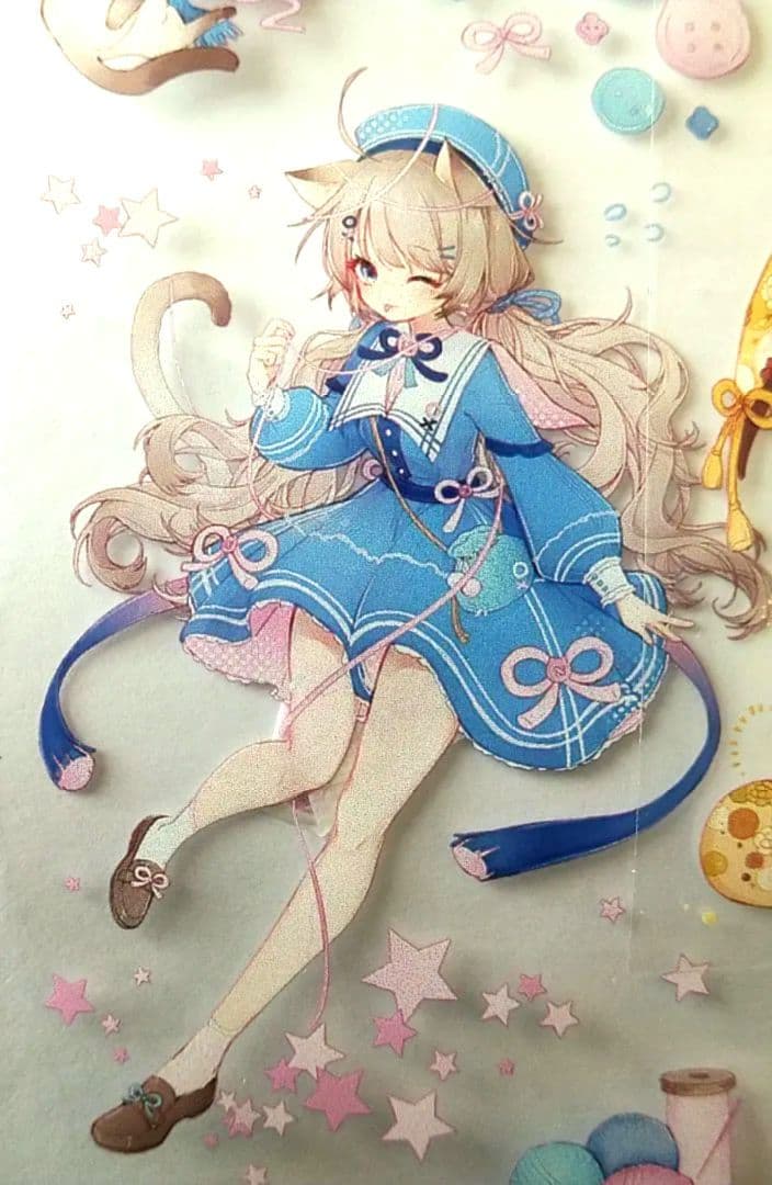 ✩再販✩J43＃猫咪少女(PET)野葵 切り売り海外人物マステ女の子ネコ耳