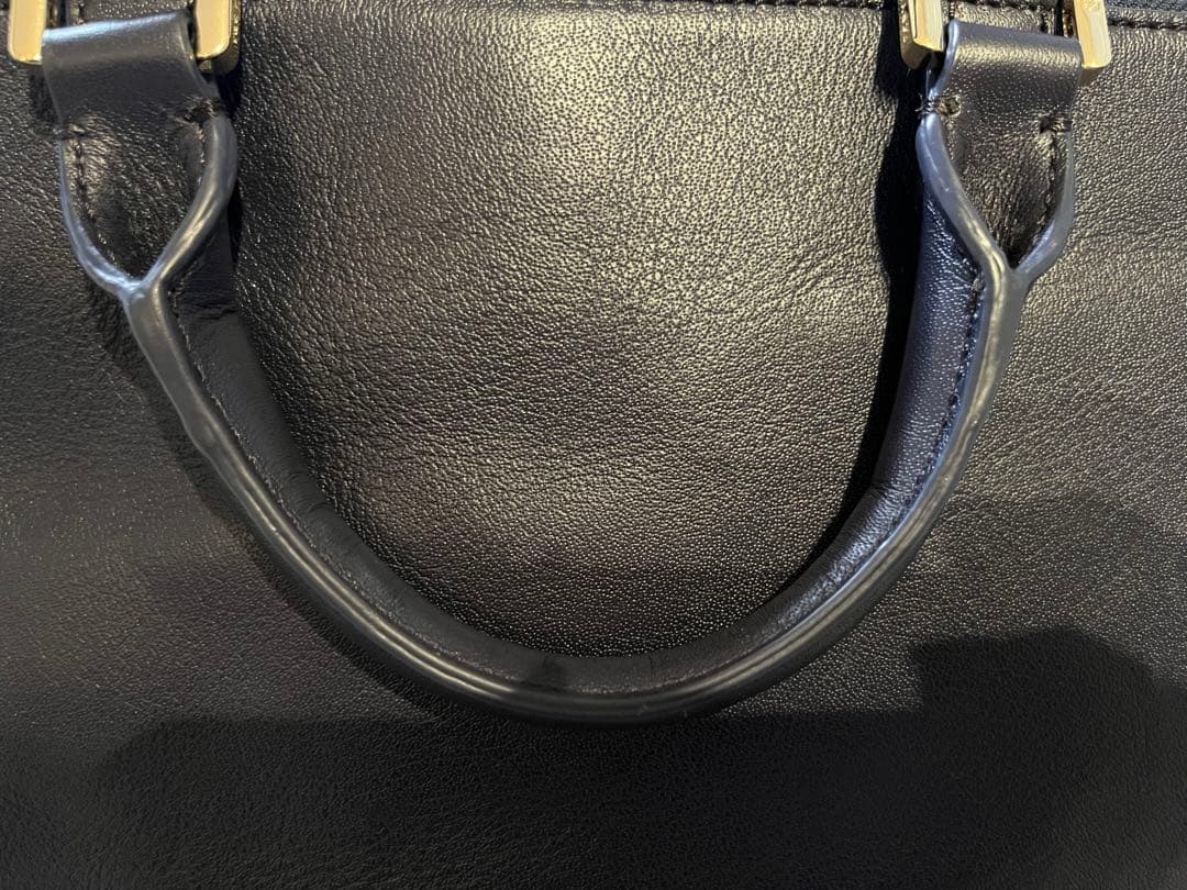 Tory burch ネイビー2way ショルダーバッグ