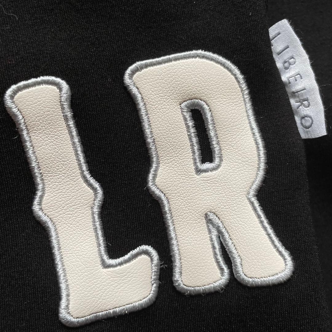 レア 美品 Libeiro スウェット サルエル ジョガーパンツ レザーパッチ