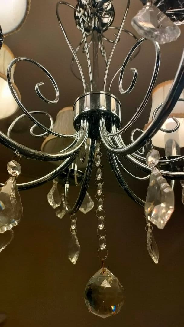 み*ー様 エレガント シャンデリア 6灯 クリーム色