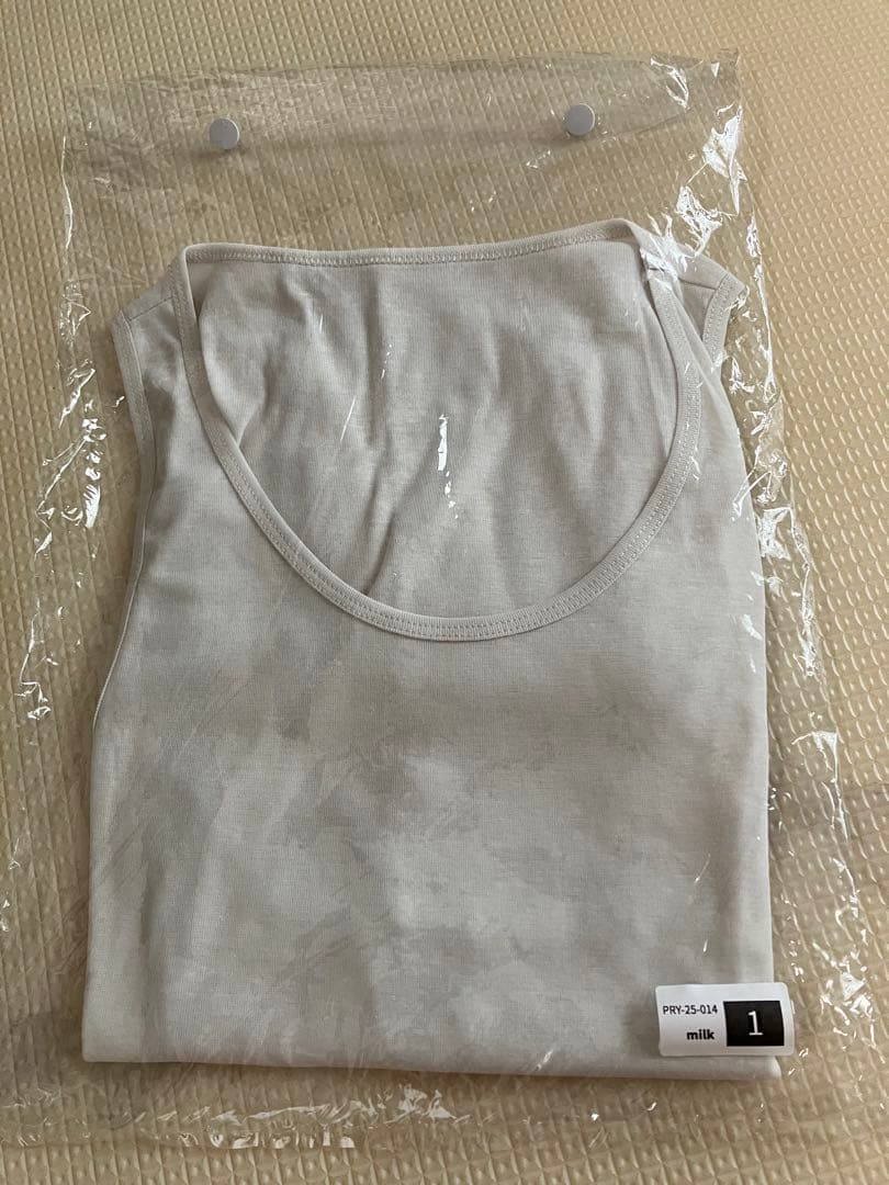 PRY Premium Knit Layered Top ミルク　シュウト