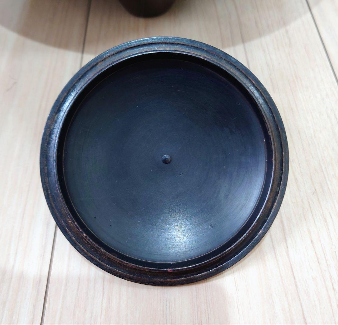 茶道具　朝鮮風呂釜　唐銅風呂・鉄釜