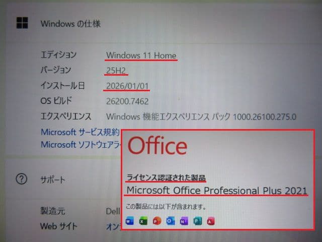 Windowsノート本体 Surface Laptop4 i7-11th 16G SSD512GOffic