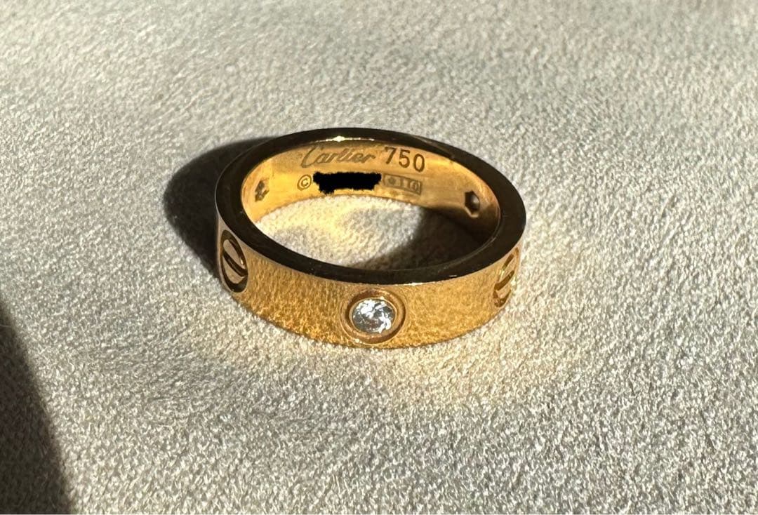 Cartier 750 ゴールド 3PCダイヤモンド リング