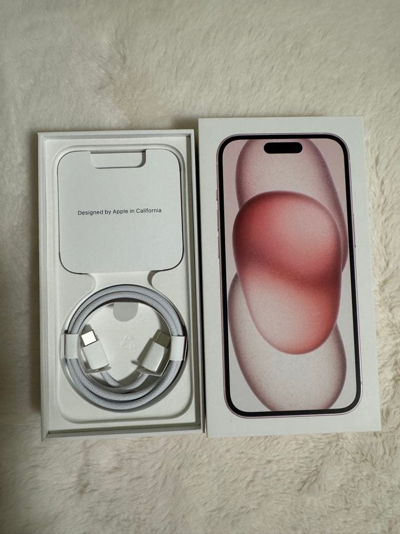 Apple iPhone 15 ピンク 充電ケーブル付き