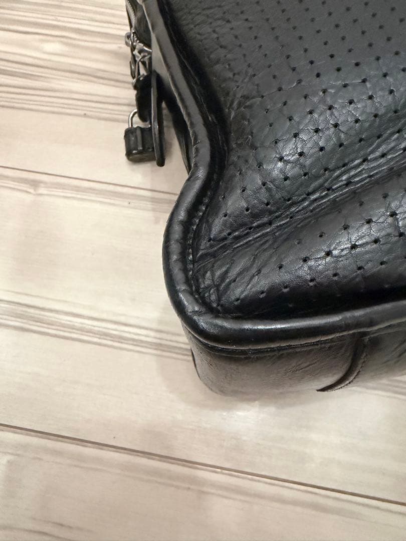 フェリージ　オールレザーバッグ　黒