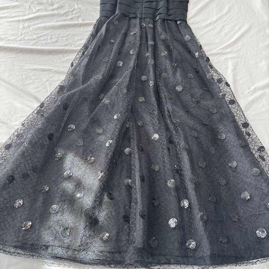 HARDY AMIES ハーディエイミス　ドレス　スパンコール　レース　13号