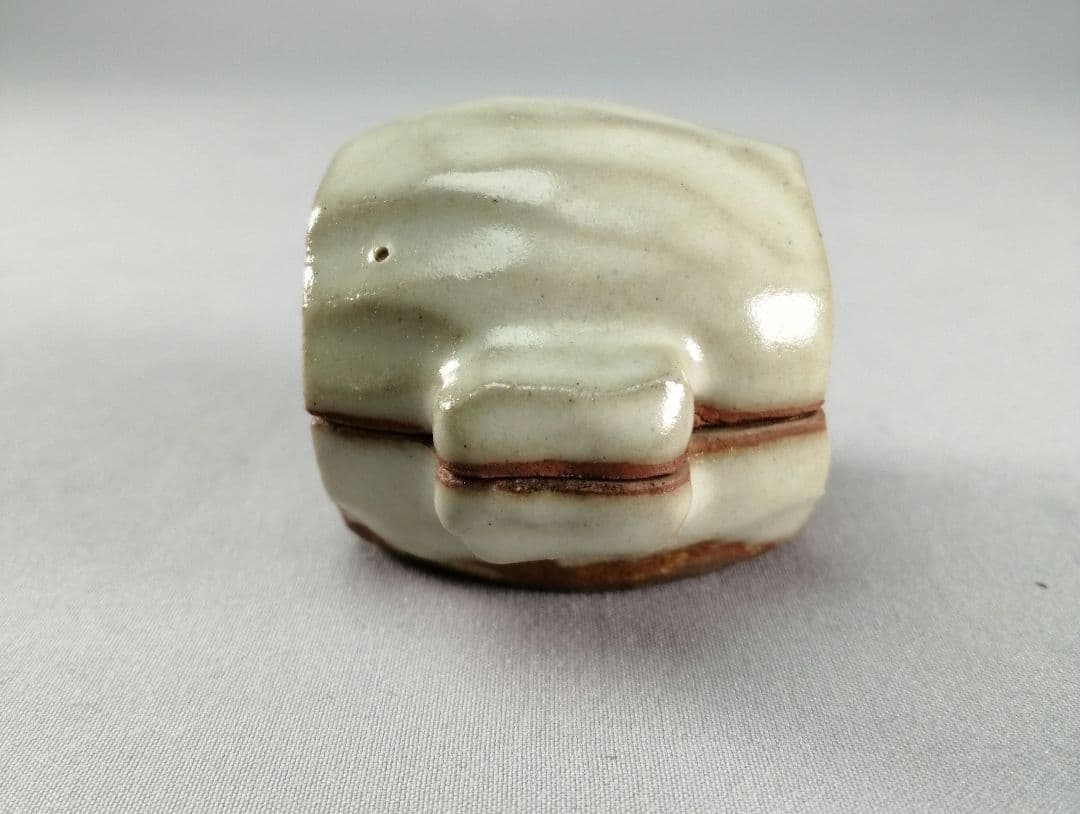 【茶事具】九谷焼青磁槌香合　香合326