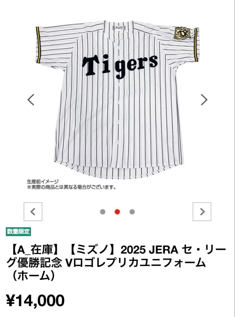 2026 阪神タイガース　福袋　Lサイズ