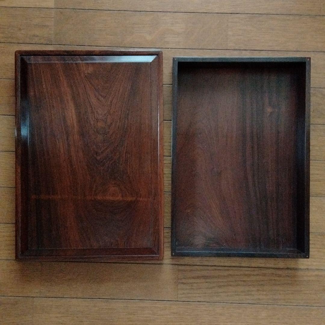 中国骨董希少新品紫壇御硯箱貴重書道具最高級紫壇木製大き目ご硯箱希少貴重品本物保証