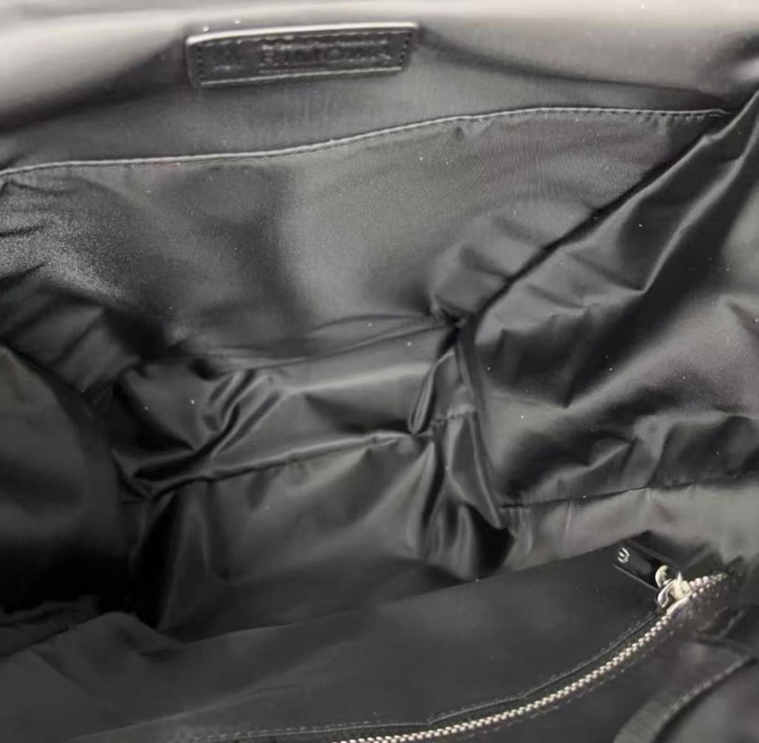 RIMOWA ブラック レザー ストライプバックパック