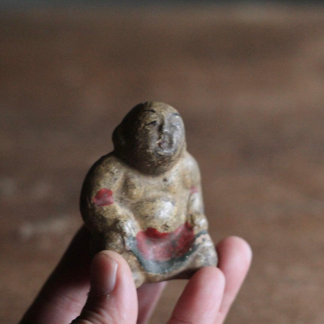 土人形 力士 土俵入り 郷土人形 民芸 古道具 アンティーク