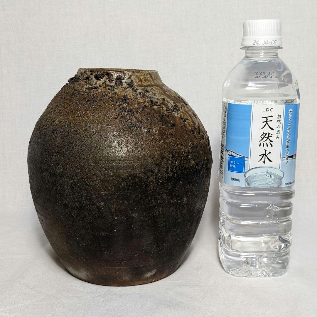 岡山県重要無形文化財 浦上善次 備前焼 壷花入 共箱 花瓶 壺 工芸品 花器