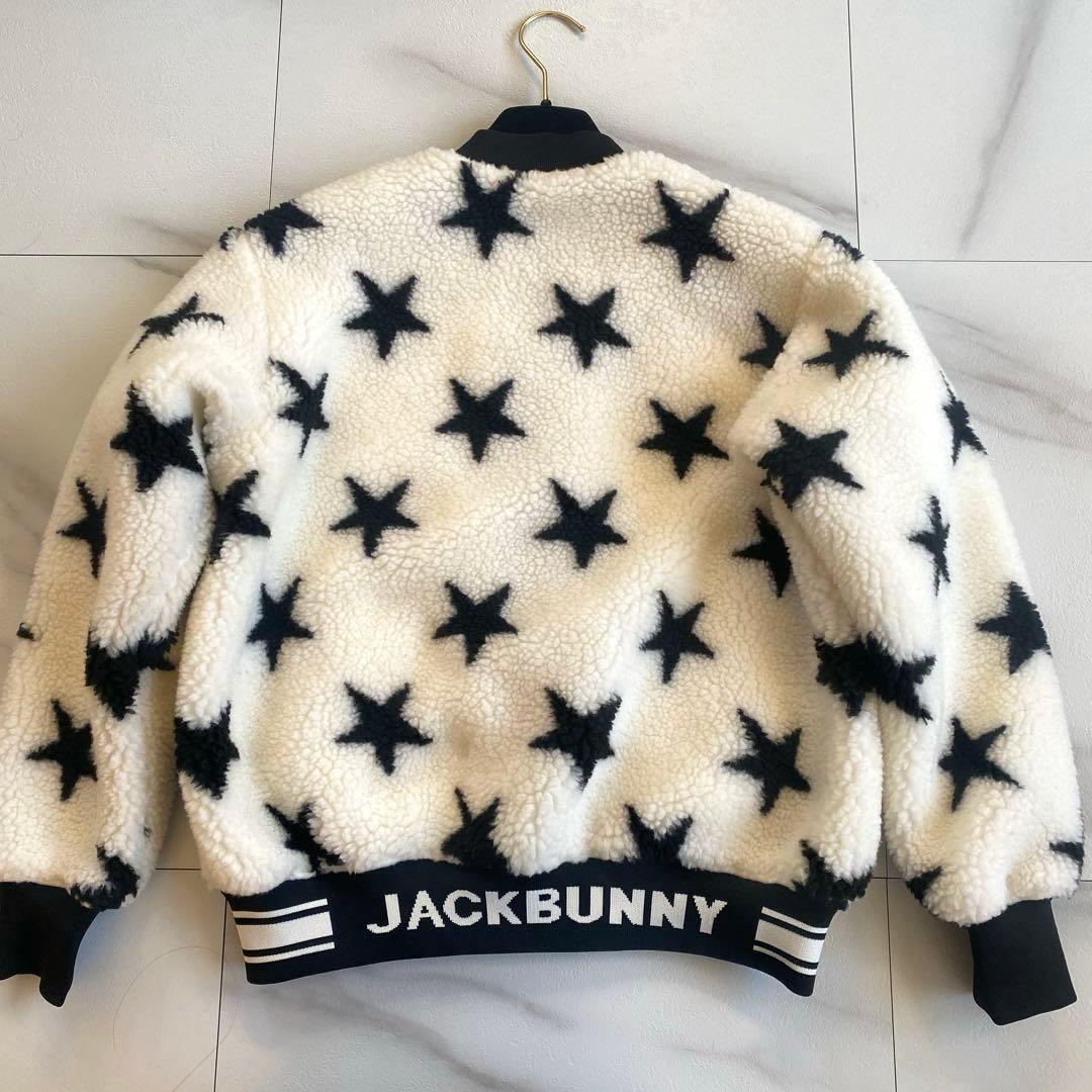 希少 美品 Jack Bunny!! ジャックバニー 星柄 ボア ジャケット