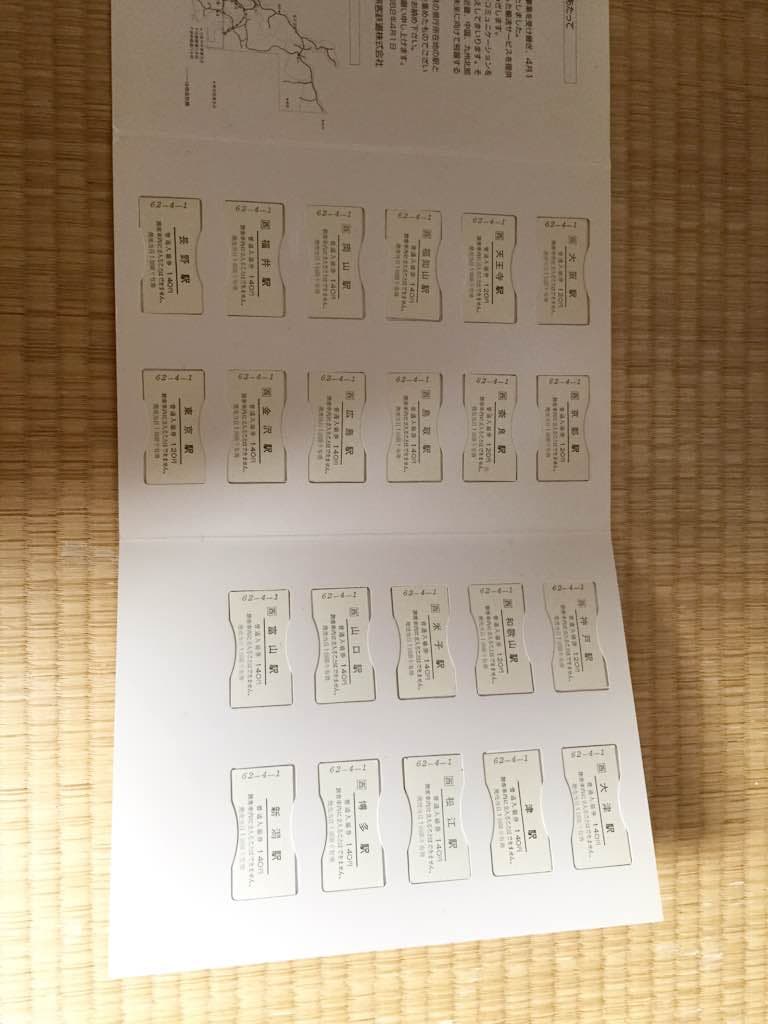 JR西日本発足記念切符集