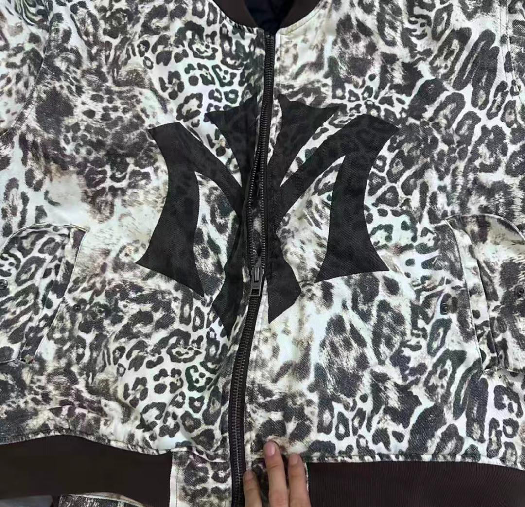 即日発送 MOWALOLA レオパード柄 ボンバージャケット M