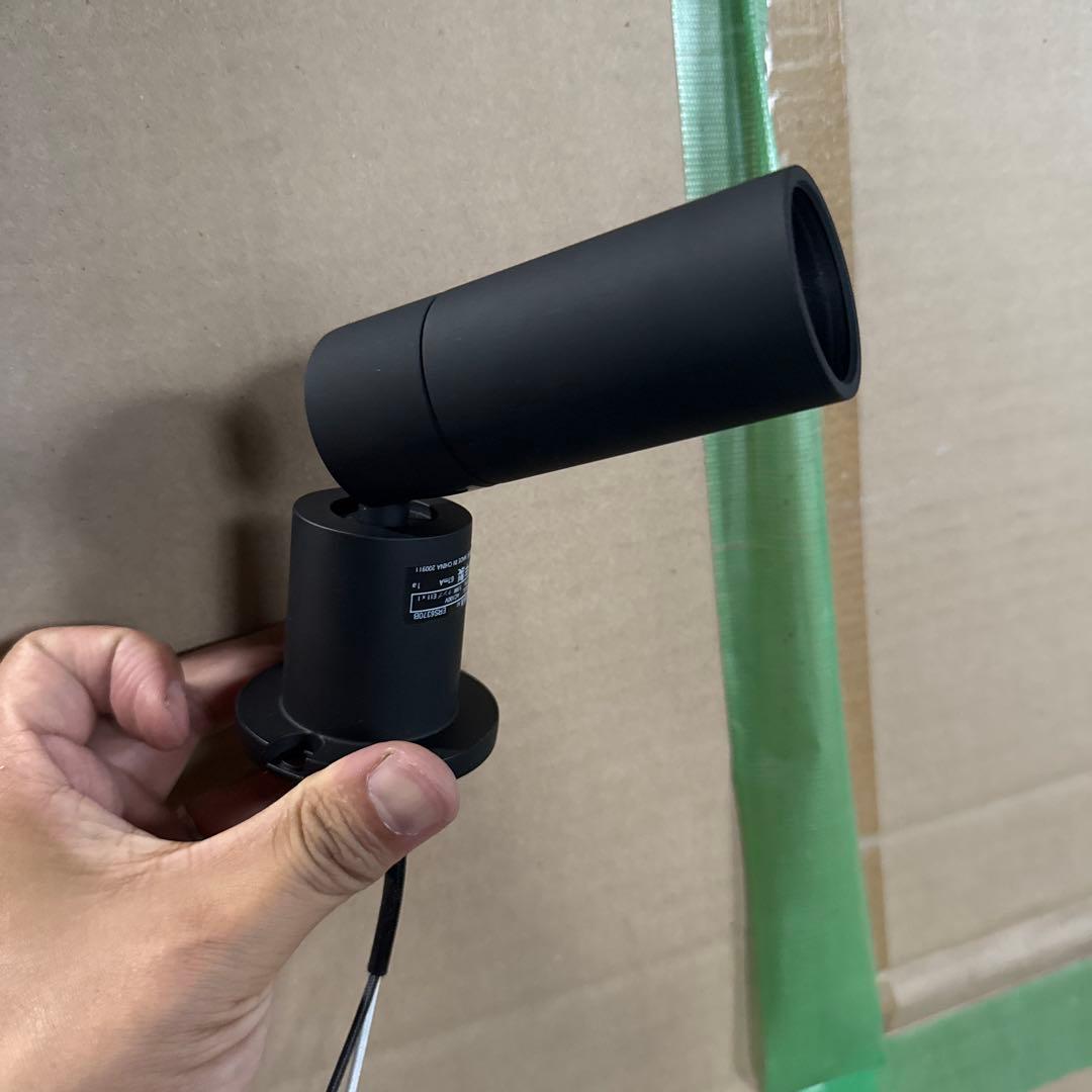 4個セット　ブラック スポットライト LEDランプ付き