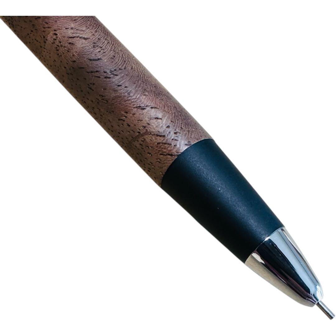 【新品】野原工芸　シャーペン　胡桃　ブラックウォールナット　固定式先金