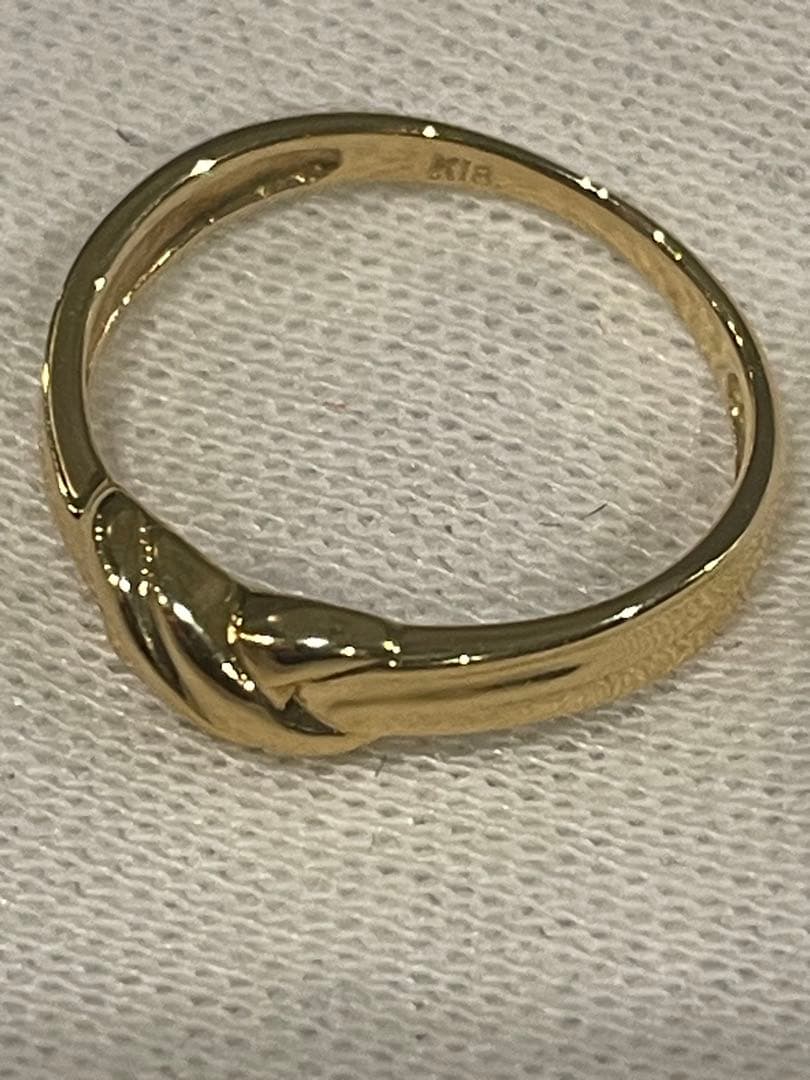 K18リング 18金指輪　k18 地金リング　18金ジュエリー　ゴールド