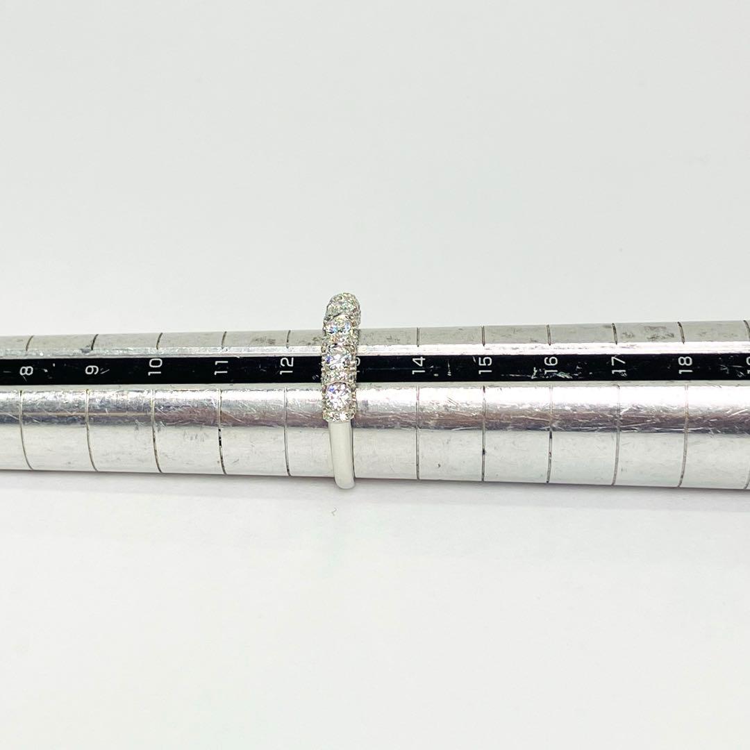 GSTV Pt950 リリーダイヤモンド 空中留め リング D:0.70 H&C