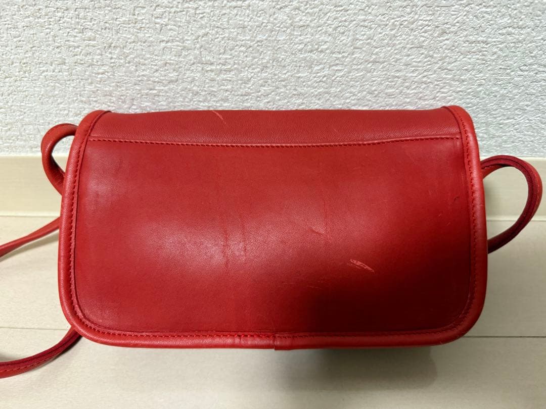 希少 オールドコーチ coach ターンロック ショルダー ミニ 0941 赤