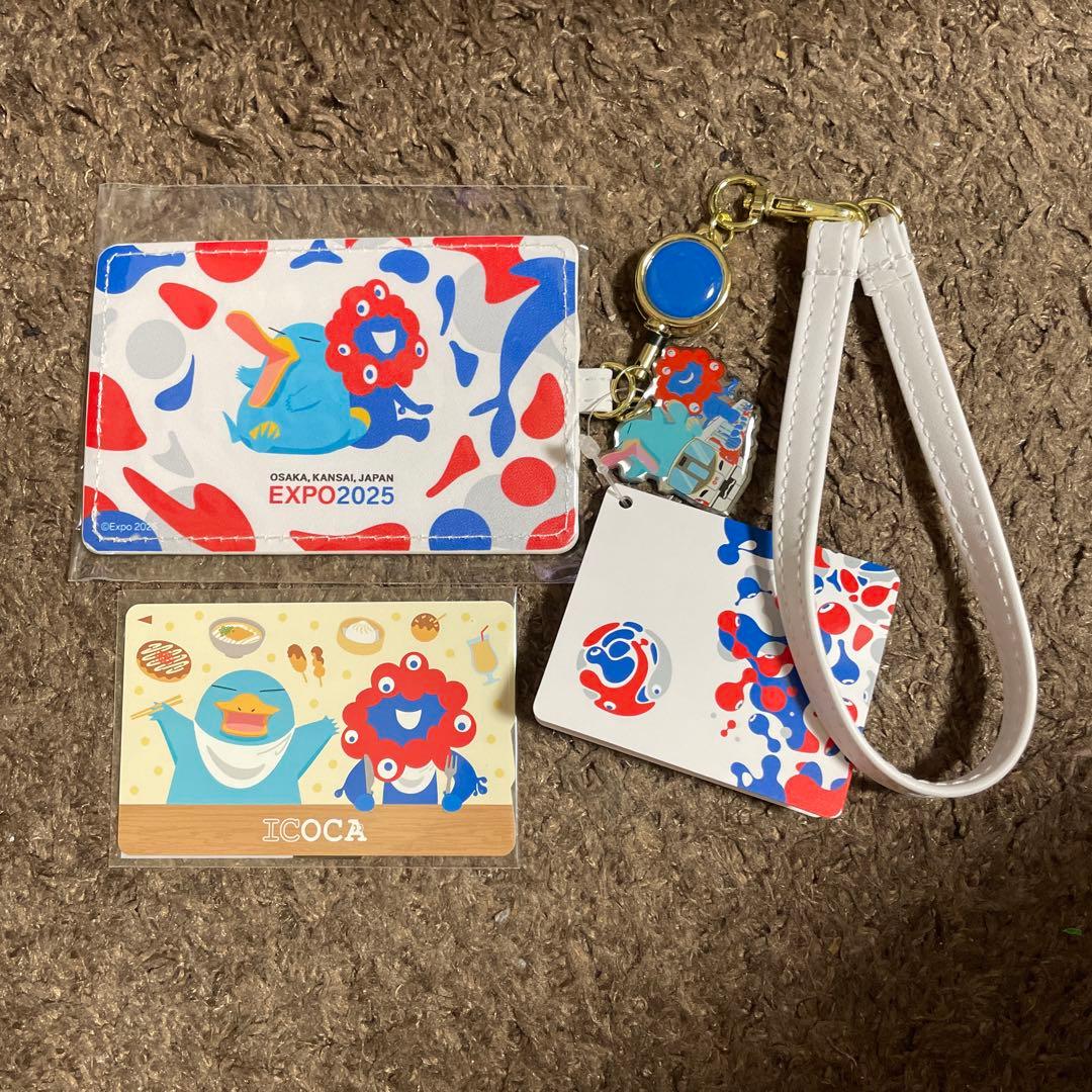 完売品　万博限定ミャクミャク記念ICOCA + 合皮パスケースセット ICOCA