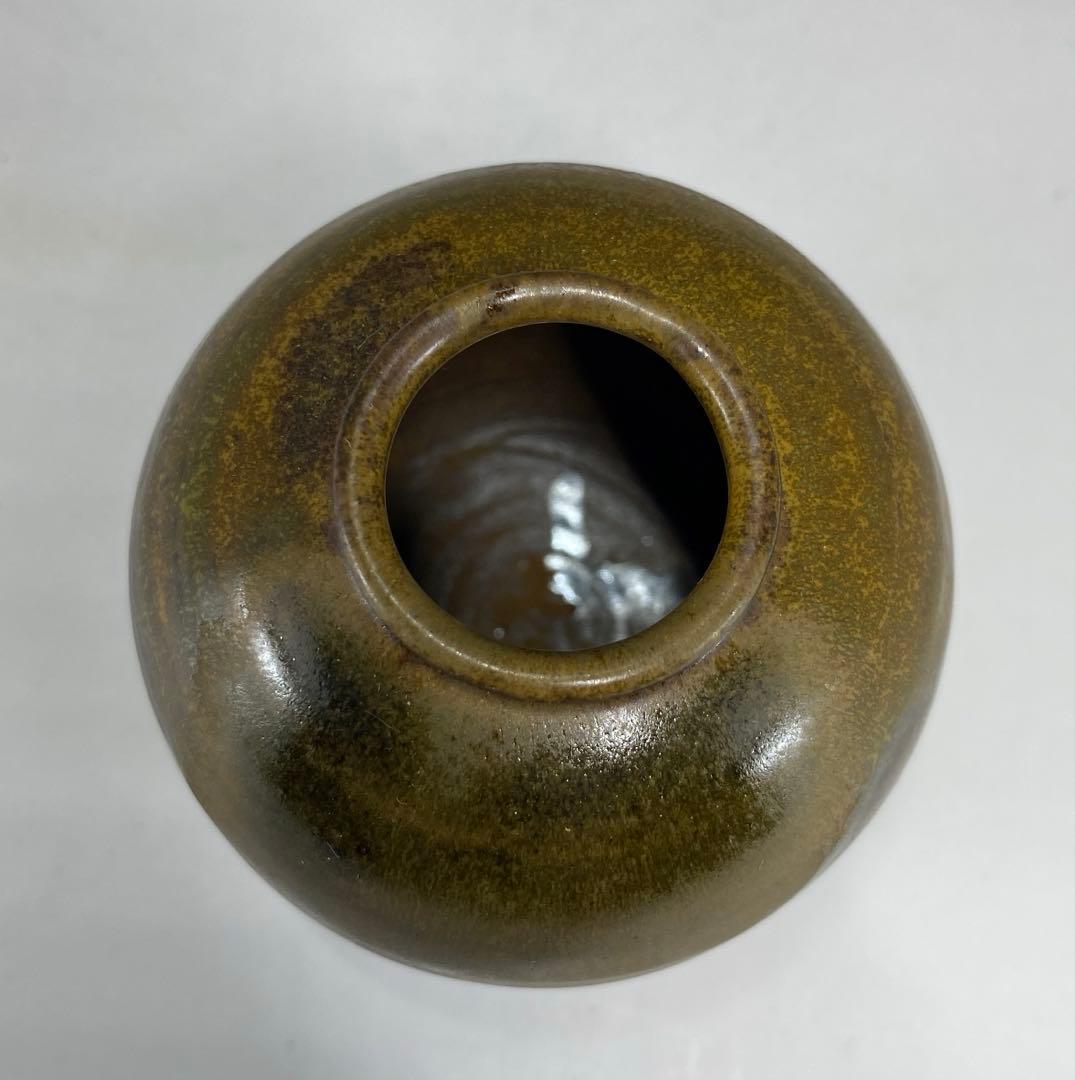 【茶道具】信水窯　丹波文琳茶入（共箱）