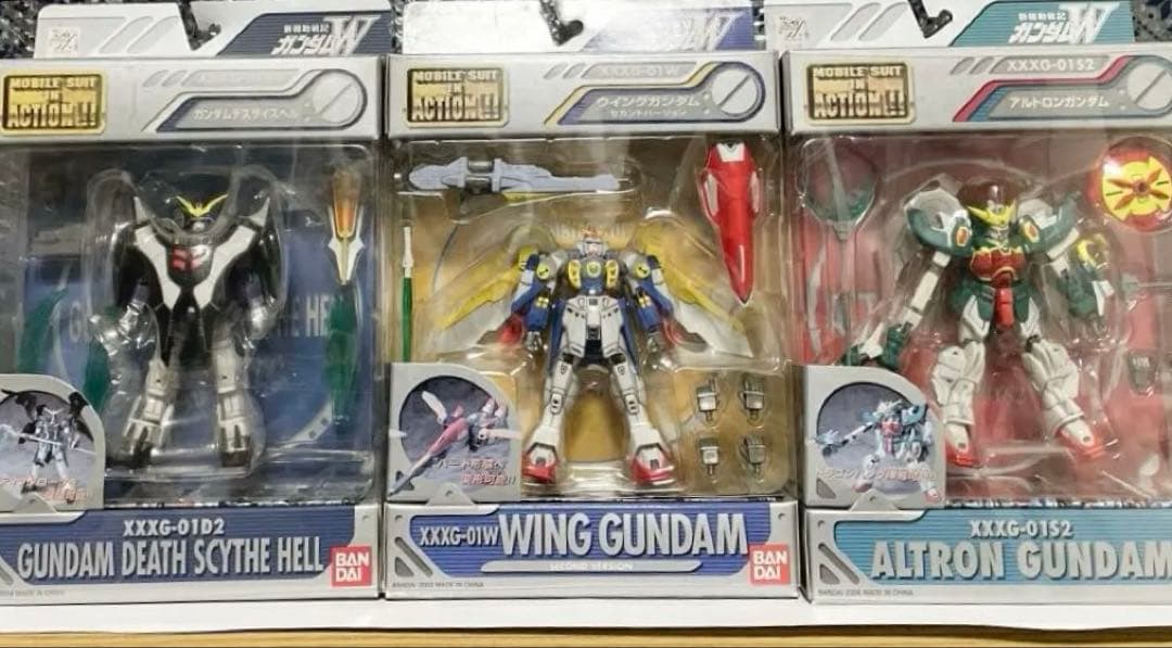 MS in action ガンダムW 主要ガンダム3体セット