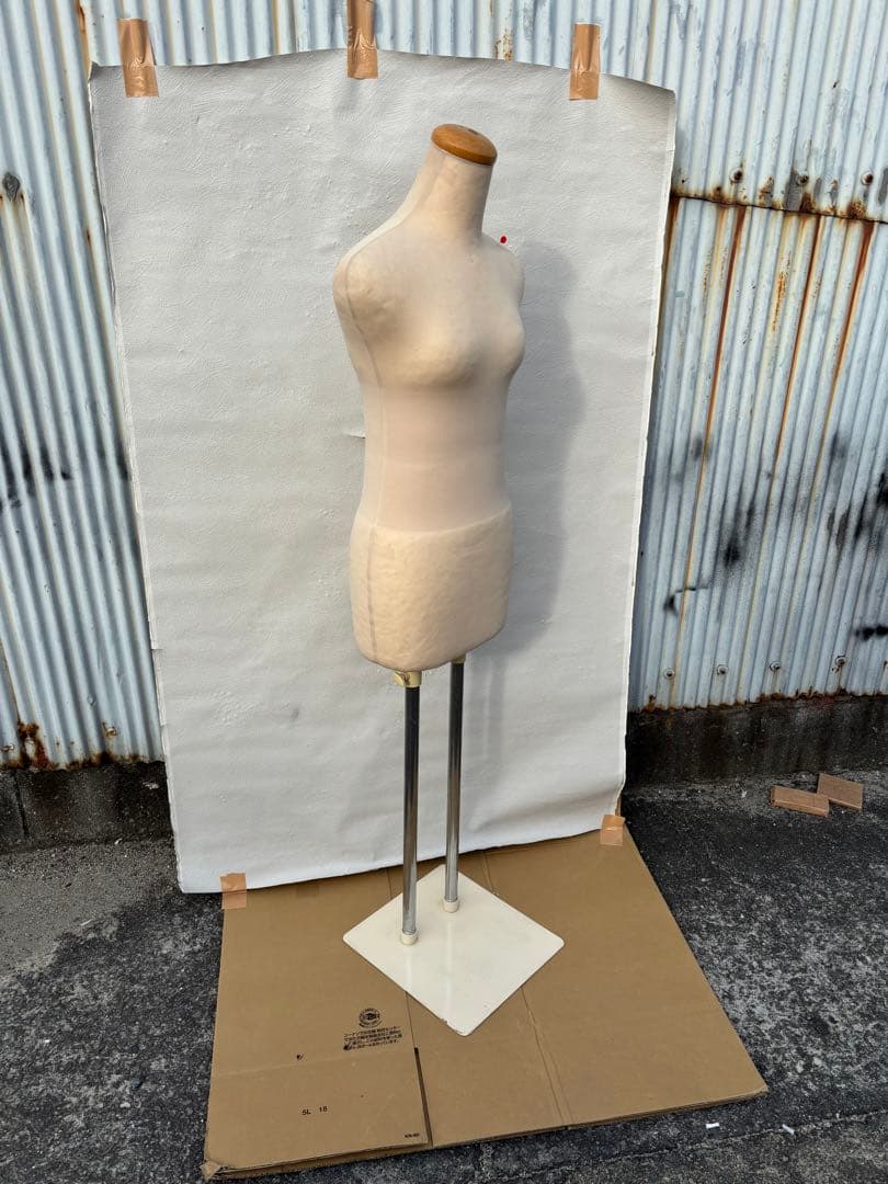 和装トルソー　べージュ着付けマネキン 和装ボディ女性用 　ファブリック