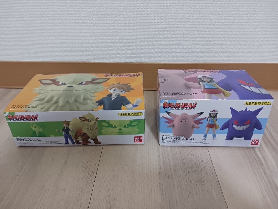 【新品】ポケモンスケールワールド カントー地方 リーフ＆グリーン 2点セット