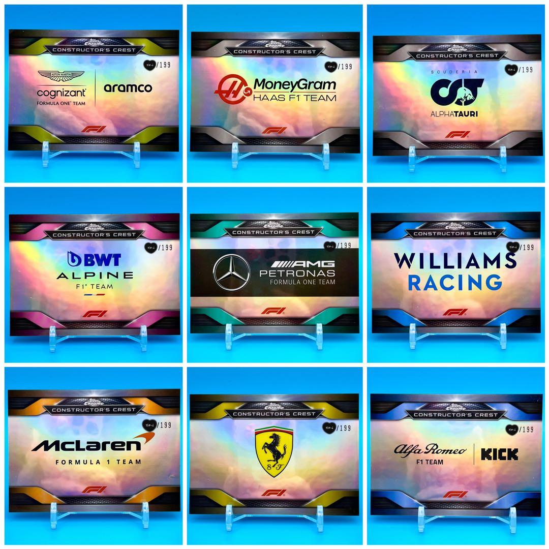 TOPPS F1 CONSTRUCTOR'S CREST 199シリ 9枚セット