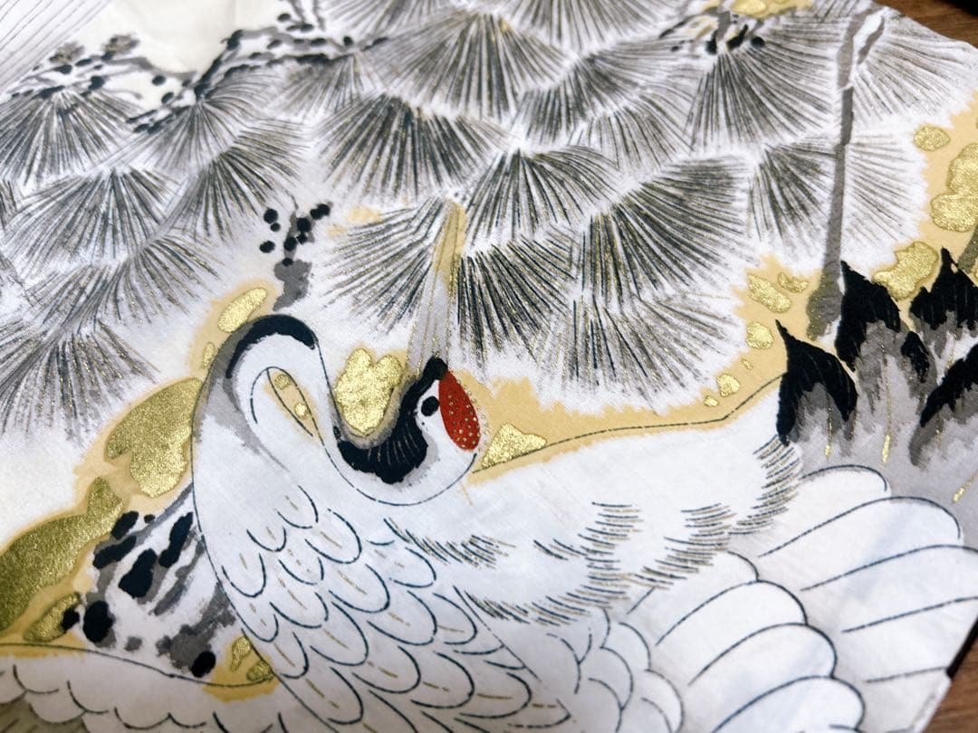 総絞り被布♡アンティーク着物　七五三　3歳　男の子　フルセット　一式　鶴　黒