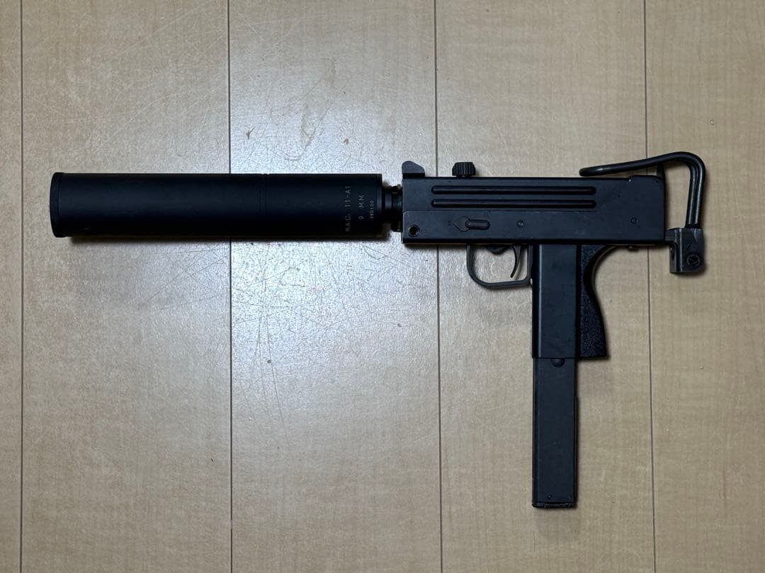 KSC イングラム M11　サイレンサー付　ガスブロ　ロングマシンガン