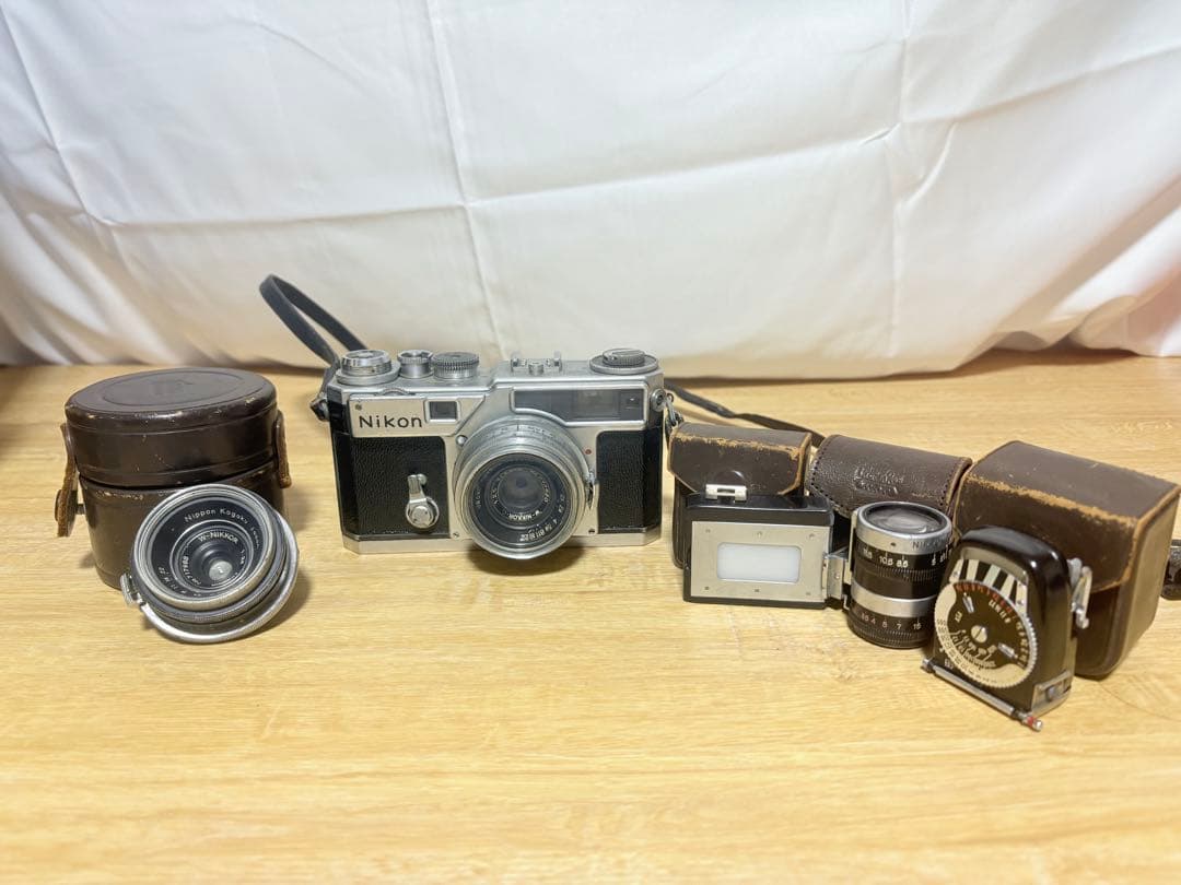 Nikon SP フィルムカメラ ＋ W-NIKKOR レンズ複数 ＋ 露出計
