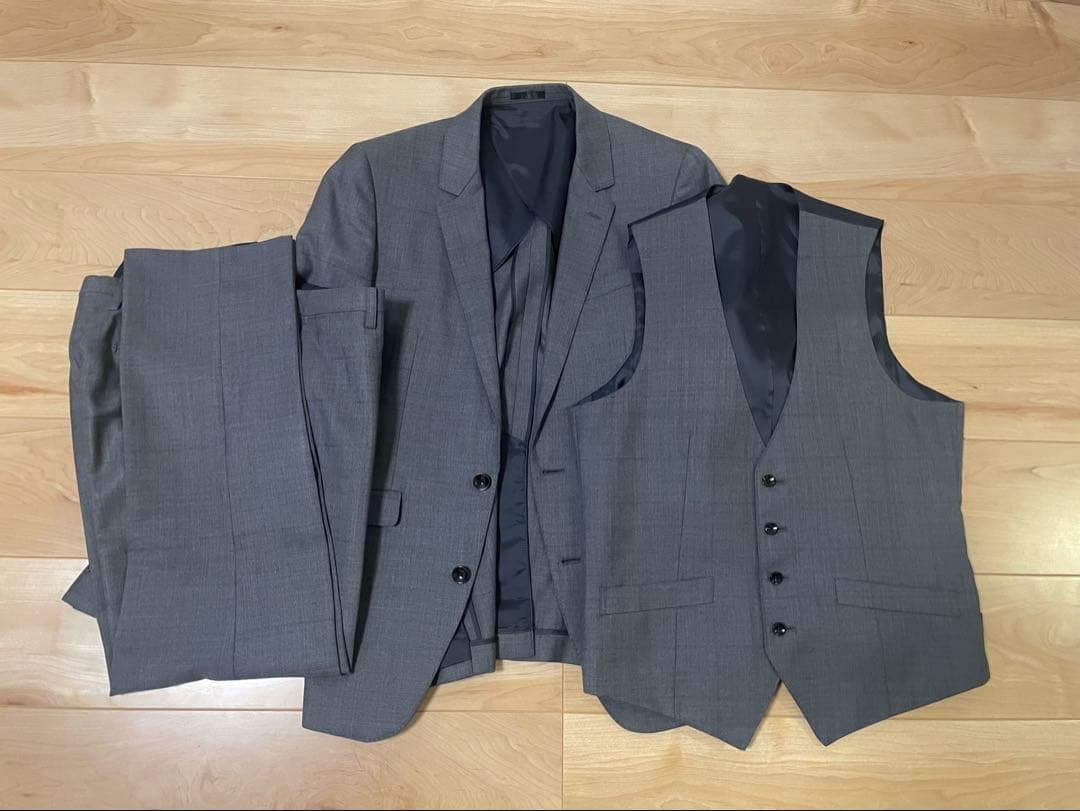 スーツセレクト　3ピース　グレー　A5