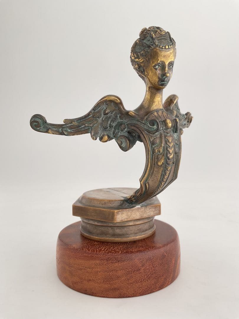 FrenchLady1910Bronze貴婦人JMTrident三叉槍貴族王公族