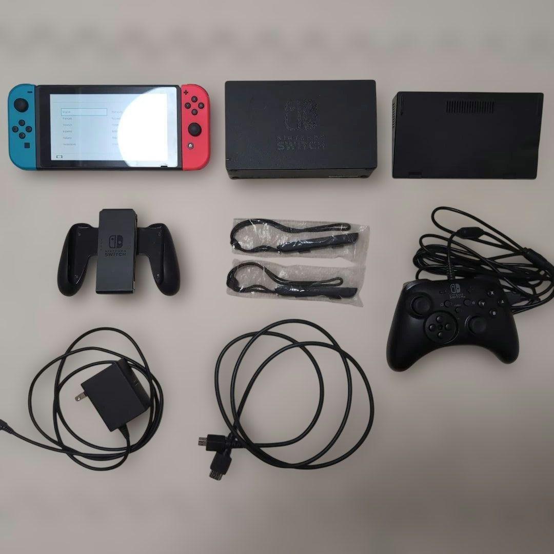 Nintendo Switch 本体 ネオンブルー・ネオンレッド おまけ