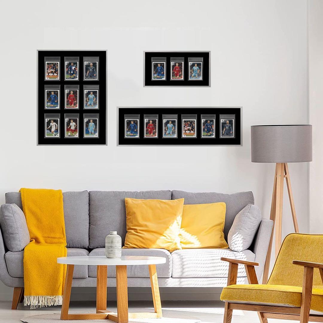 PSA鑑定用ケース　ディスプレイケース　アルミ製　両面透明　壁掛け・卓上 6連